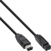 Καλώδιο FireWire 400 σε 800 InLine 36901 1m αρσενικό/αρσενικό μαύρο