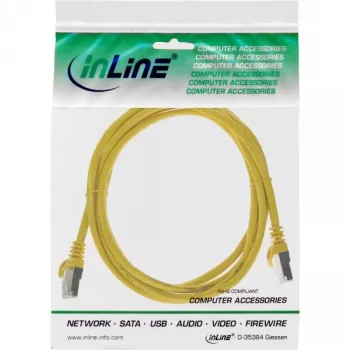 InLine Καλώδιο Patch SF/UTP Cat.5e κίτρινο 0,25m