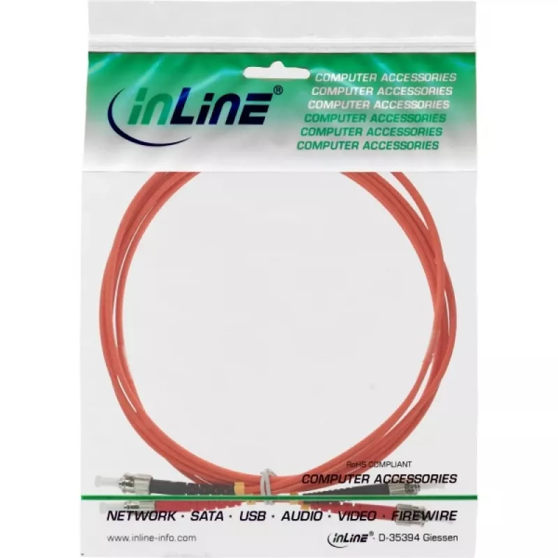 InLine Καλώδιο οπτικών ινών duplex ST/ST 50/125µm OM2 2m