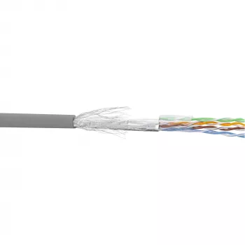 InLine Καλώδιο Patch SF/UTP Cat.5e AWG26 CCA PVC γκρι 100m