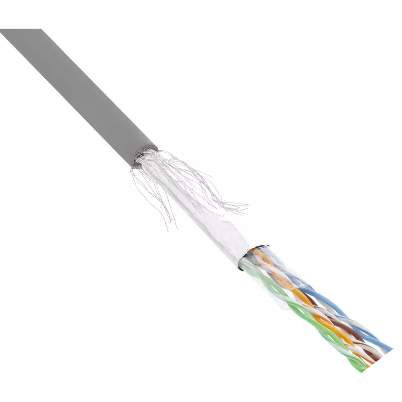 InLine Καλώδιο Patch SF/UTP Cat.5e AWG26 CCA PVC γκρι 500m