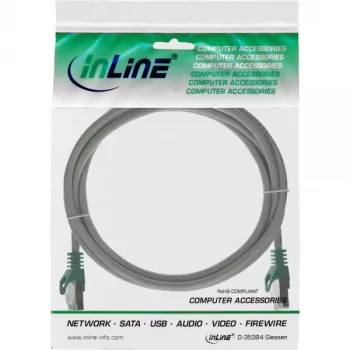 InLine Καλώδιο Patch Crossover PC σε PC SF/UTP Cat.5e γκρι 1 m