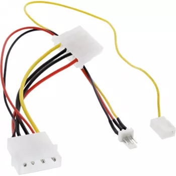 InLine Καλώδιο προσαρμογέα ανεμιστήρα 12V / 7V με σήμα ταχύτητας InLine 33007T