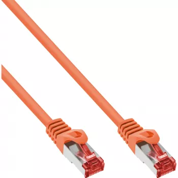 InLine Patch καλώδιο S/FTP PiMF Cat.6 250MHz PVC χαλκός πορτοκαλί 15m