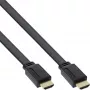 InLine Επίπεδο καλώδιο HDMI High Speed καλώδιο με Ethernet επιχρυσωμένο μαύρο 10m
