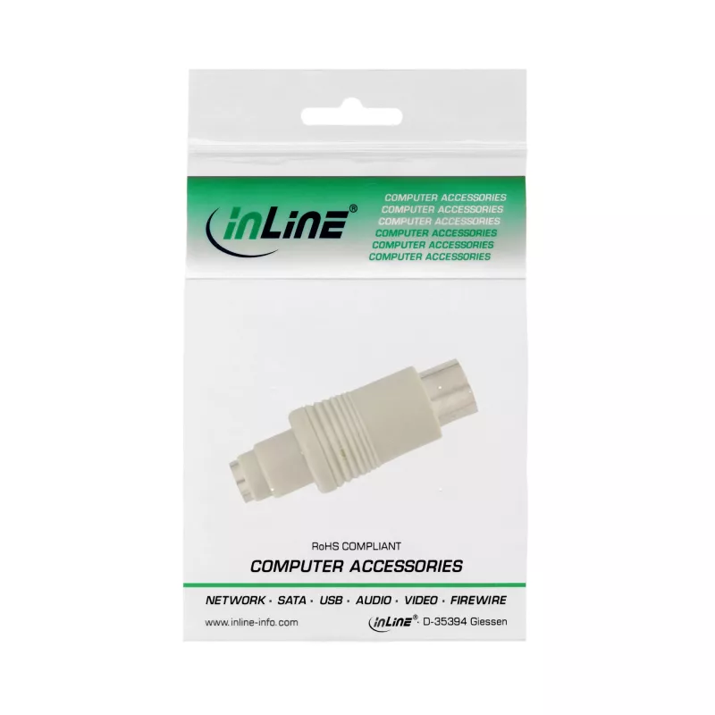 InLine Προσαρμογέας πληκτρολογίου 5 Pin DIN αρσενικό PS/2 θηλυκό 33949