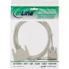 Καλώδιο null modem InLine DB9 υποδοχή θηλυκή / DB25 υποδοχή θηλυκή 2m μπεζ