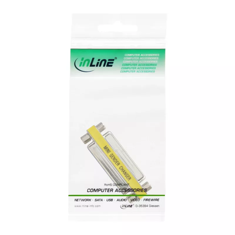 InLine Mini Adapter 25-pin Sub-D θηλυκό σε θηλυκό