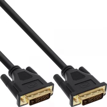 InLine Καλώδιο DVI-D, Premium, 24+1 αρσενικό/αρσενικό, Dual Link, επιχρυσωμένο, 3m