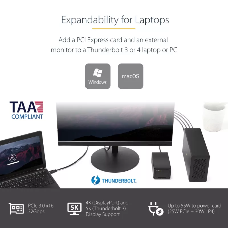 StarTech.com Θήκη επέκτασης Thunderbolt 3 PCIe Single-Slot