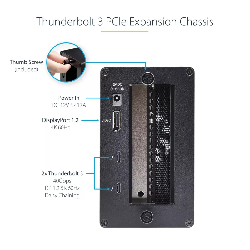 StarTech.com Θήκη επέκτασης Thunderbolt 3 PCIe Single-Slot