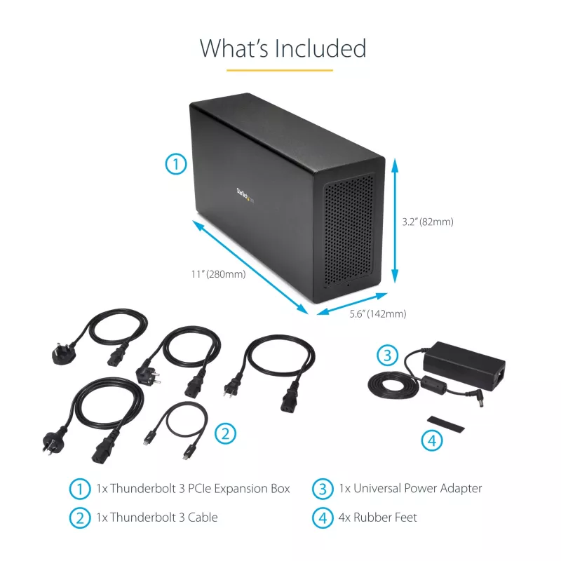 StarTech.com Θήκη επέκτασης Thunderbolt 3 PCIe Single-Slot