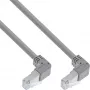 Καλώδιο δικτύου InLine® S-76602U-1.75 γωνιακό αρσενικό Cat.6 1,75 m γκρι