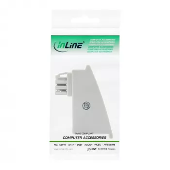 InLine Προσαρμογέας TAE-F DSL, TAE-F αρσενικό / RJ45 θηλυκό, 8P2C για Fritzbox, γκρι