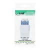 InLine FO Keystone Snap-in προσαρμογέας λευκός, Duplex LC/LC, SM, κεραμικός δακτύλιος, μπλε