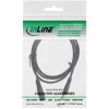 InLine Καλώδιο επέκτασης DC, DC αρσενικό/θηλυκό 5,5x2,1 mm, AWG 18, μαύρο 1 m