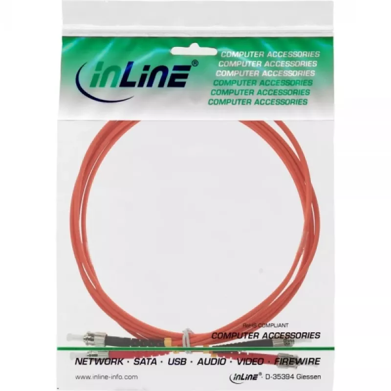 InLine Καλώδιο οπτικών ινών duplex ST/ST 50/125µm OM2 3m