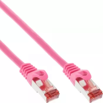 InLine Καλώδιο δικτύου S/FTP PiMF Cat.6 250MHz PVC χαλκός ροζ 7,5m