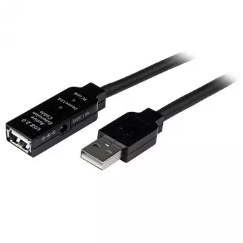 StarTech.com 5m ενεργό καλώδιο επέκτασης USB 2.0 - M/F, 5 m, USB A, USB A, USB 2.0, βύσμα αρσενικό/υποδοχή θηλυκή, μαύρο