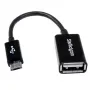 StarTech.com UUSBOTG προσαρμογέας host Micro USB σε USB OTG, Micro-USB B αρσενικό σε USB A θηλυκό, USB 2.0, 12,7 cm, μαύρο