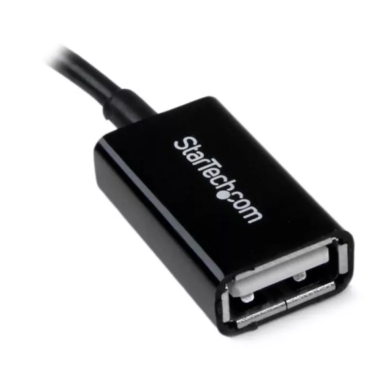 StarTech.com UUSBOTG προσαρμογέας host Micro USB σε USB OTG, Micro-USB B αρσενικό σε USB A θηλυκό, USB 2.0, 12,7 cm, μαύρο