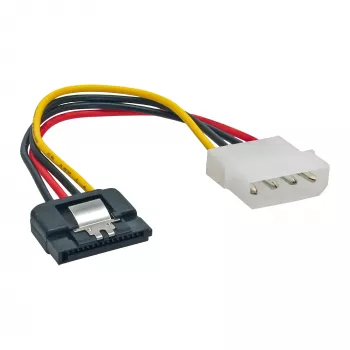 InLine καλώδιο προσαρμογέα τροφοδοσίας SATA 4-Pin Molex / 15-Pin SATA με ασφάλιση 0,30 m
