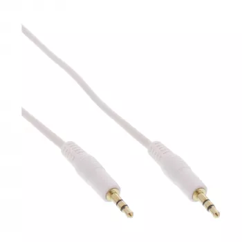 InLine καλώδιο ήχου 3,5mm jack βύσμα αρσενικό / βύσμα αρσενικό λευκό/χρυσό 5m