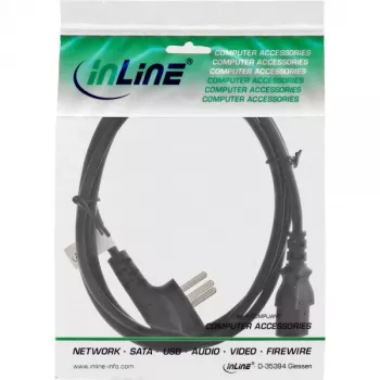 Καλώδιο ρεύματος InLine 16652H Ισραήλ Type H 3-πολικό βύσμα IEC C13 1,8 m