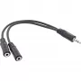 InLine Καλώδιο Y jack 3,5mm βύσμα σε 2x υποδοχή jack 3,5mm στερεοφωνικό 1m