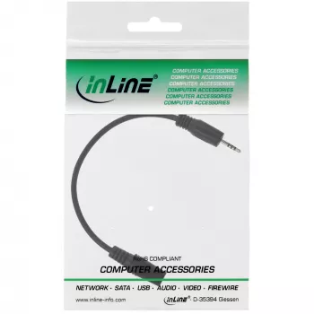 InLine Καλώδιο προσαρμογέα ήχου 4-πολικό βύσμα 2,5 mm / υποδοχή 4-πολικό 3,5 mm 1 m