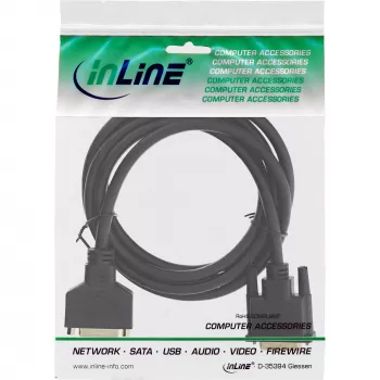 Καλώδιο DVI-D Premium 24+1 βύσμα σε υποδοχή Dual Link επιχρυσωμένο 3m InLine 17763P