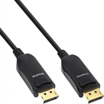 InLine Καλώδιο DisplayPort 1.4 AOC, 8K4K, μαύρο, 15 m