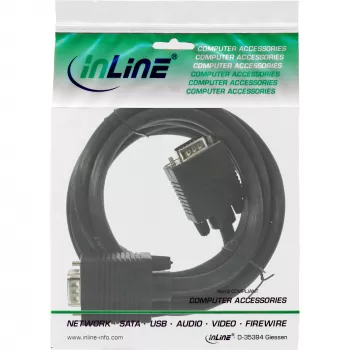 InLine Καλώδιο S-VGA 15HD βύσμα / βύσμα μαύρο 1m