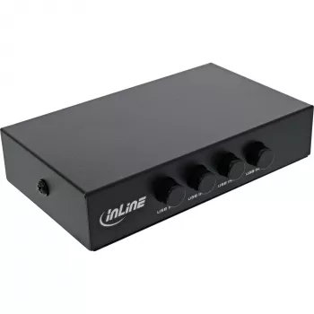 InLine Διακόπτης USB 2.0 χειροκίνητος συσκευή USB-A σε 4 υπολογιστές ενσύρματος