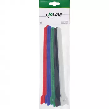 InLine Ιμάντες καλωδίων Velcro 12x125mm, 10 τεμ., 5 χρώματα
