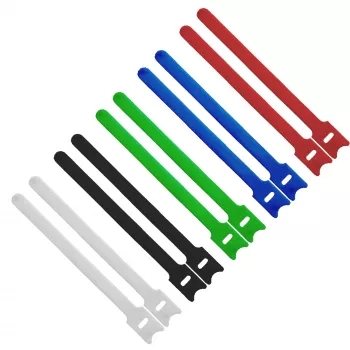 InLine δεματικά καλωδίων με ταινία Velcro 12x200mm 10 τεμ. 5 χρώματα