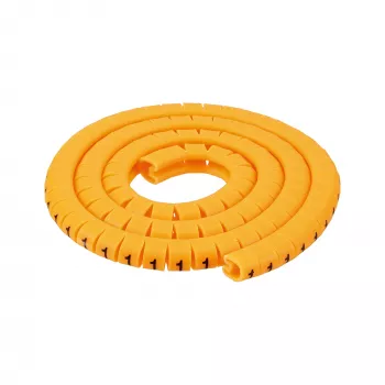 Δακτύλιοι σήμανσης καλωδίων InLine 5,2–10 mm, ψηφία 0–9, 1000 τεμ., κίτρινο