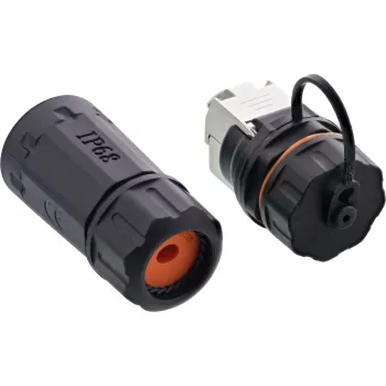 InLine σετ ζεύκτη Cat.6A, αδιάβροχο IP68, 2x RJ45 F/F, 1:1