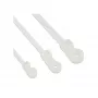 InLine 59975C δεσμοί καλωδίων με οπή στερέωσης 200 mm x 4,8 mm, νάιλον (πολυαμίδιο 6.6), αντοχή σε εφελκυσμό 22 kg (215,7 N), φυσικό χρώμα, 100 τεμ.