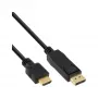 InLine 30 τεμ. Bulk-Pack καλώδιο μετατροπέα DisplayPort σε HDMI, μαύρο, 2 m