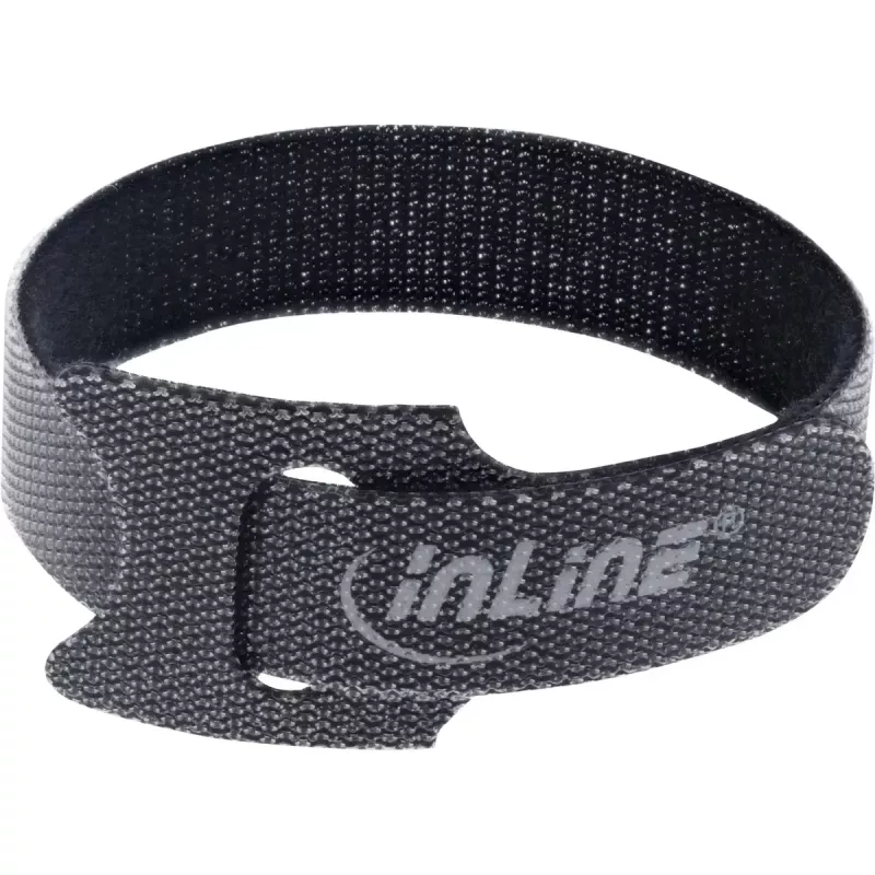 InLine δεματικά καλωδίων με ταινία Velcro 180x12mm 10 τεμ. μαύρο