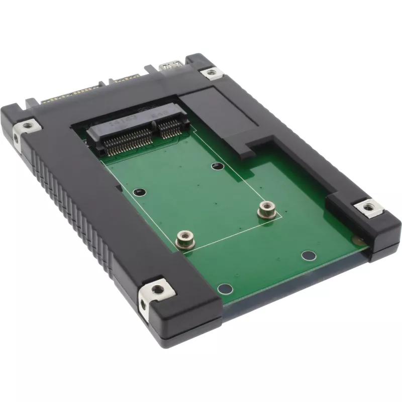 InLine προσαρμογέας δίσκου 2,5 ίντσες SATA σε mSATA SSD 76620B Μαύρο