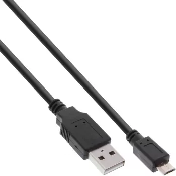 InLine καλώδιο γρήγορης φόρτισης Micro USB 2.0 USB Type-A βύσμα αρσενικό / Micro-B βύσμα αρσενικό, 1,5 m