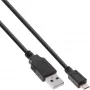 InLine καλώδιο γρήγορης φόρτισης Micro-USB 2.0 USB Type-A βύσμα αρσενικό / Micro-B βύσμα αρσενικό, 1m