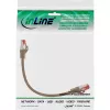 Καλώδιο patch InLine S/FTP PiMF Cat.6 250MHz PVC χαλκός καφέ 0,3m