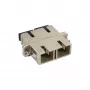 Μεταλλικός προσαρμογέας οπτικών ινών InLine Duplex SC/SC MM κεραμικός δακτύλιος με φλάντζα