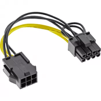 Εσωτερικός προσαρμογέας τροφοδοσίας InLine 6 Pin / 8 Pin για κάρτες γραφικών PCIe PCI-Express