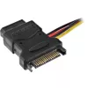 Καλώδιο τροφοδοσίας SATA θηλυκό SATA / 3x αρσενικό 4-Pin Molex 0,15 m InLine 29679