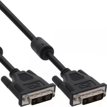InLine Καλώδιο DVI-D 24+1 αρσενικό/αρσενικό Dual Link 2x πυρήνας φερρίτη 5m