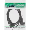 InLine Καλώδιο ρεύματος, ευρωπαϊκό βύσμα / βύσμα Euro8 γωνιακό, μαύρο, 2 m